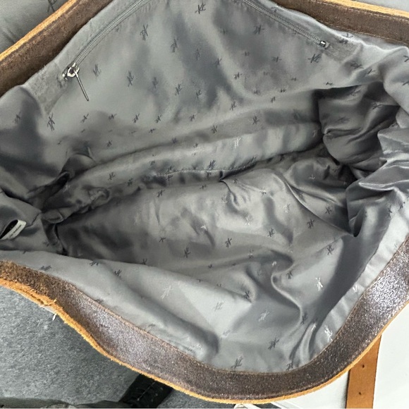 Kenneth Cole Hudson Messenger Bag Leather Brown Sparkle Crossbody NEW With Tags - Picture 11 of 16